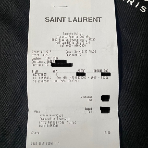 SOLD **AUTHENTIC YSL HANDBAG** - Picture 13 of 16